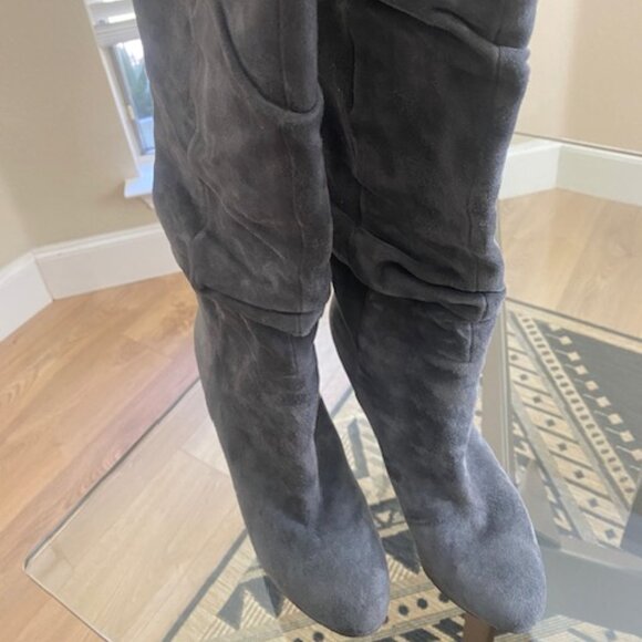 Sergio Rossi Knee High Platform Boots - Picture 3 of 5